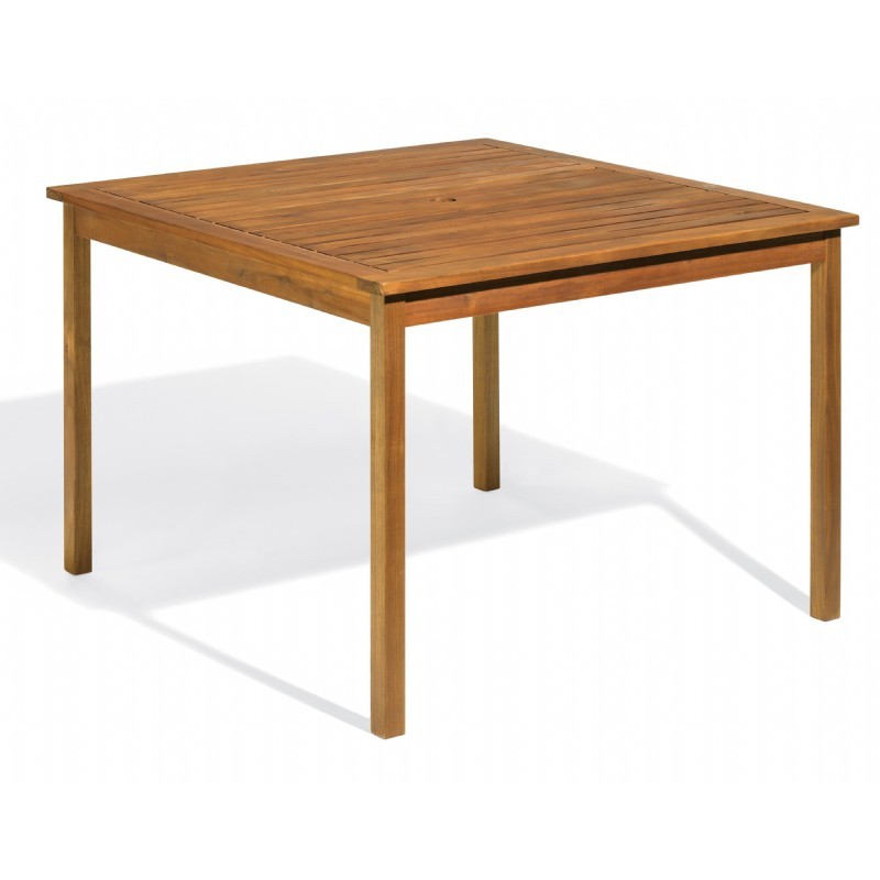 Capri Acacia Wood Square Outdoor Dining Table 42 inch