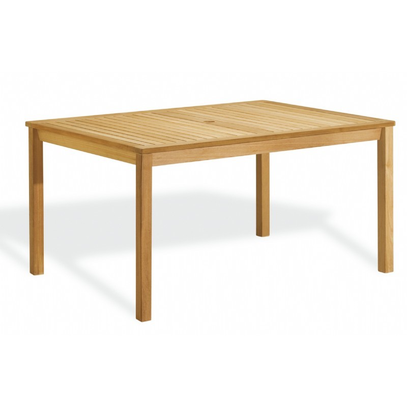 Shorea Wood Rectangle Outdoor Dining Table 58 inch