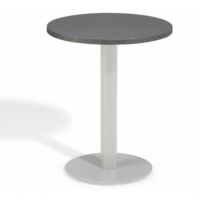 Travira Aluminum Alstone Graphite Top Outdoor Bistro Table 24 Inch