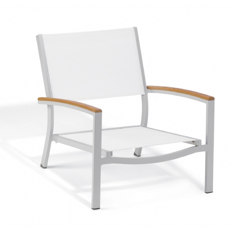 Travira Beach Chair Natural Sling with Tekwood Natural Arms