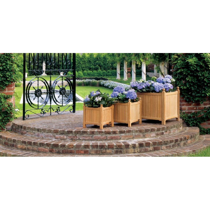 Shorea Wood English Outdoor Planter 15 inch alternative photo #2