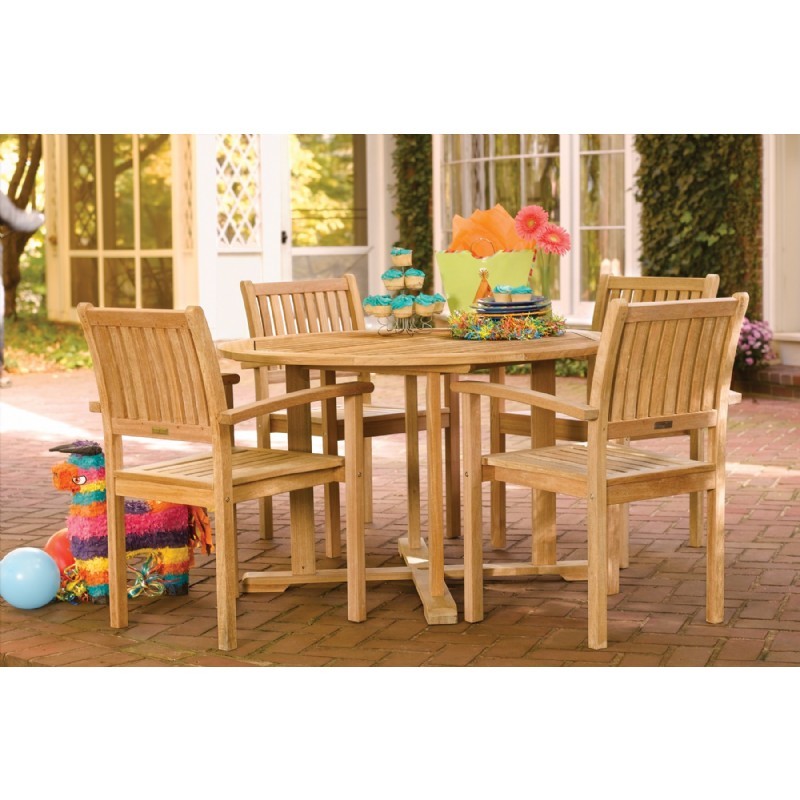 Shorea Wood Warwick Outdoor Dining Set 5 Piece : Outdoor Patio Dining Sets
