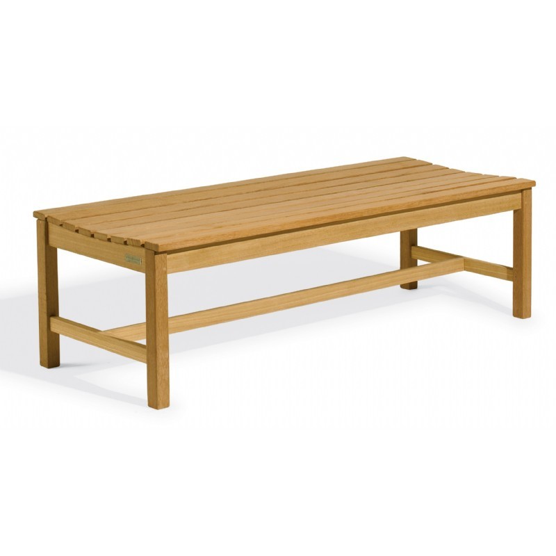 Outdoor Furniture: Oxford Garden: Shorea Collection: Shorea Wood Classic Backless Outdoor Bench 5 Feet