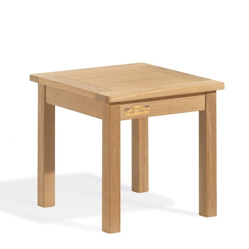Shorea Wood Square Outdoor End Table 18 inch : Coffee Tables
