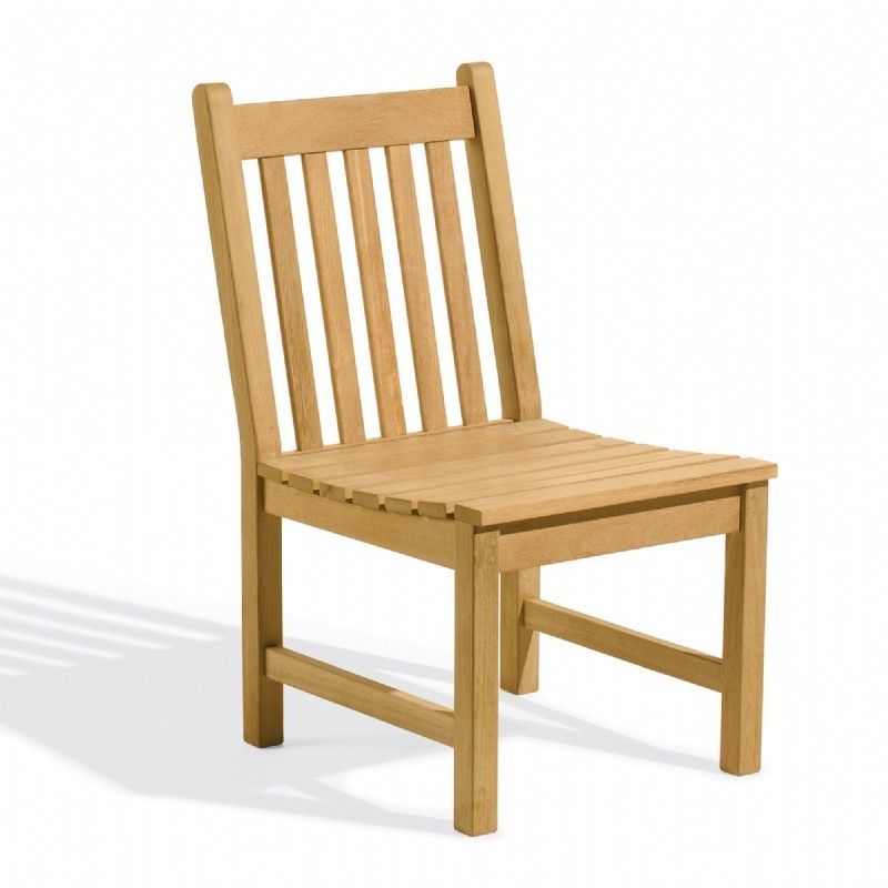 Outdoor Furniture: Oxford Garden: Shorea Collection: Shorea Wood Classic Outdoor Side Chair