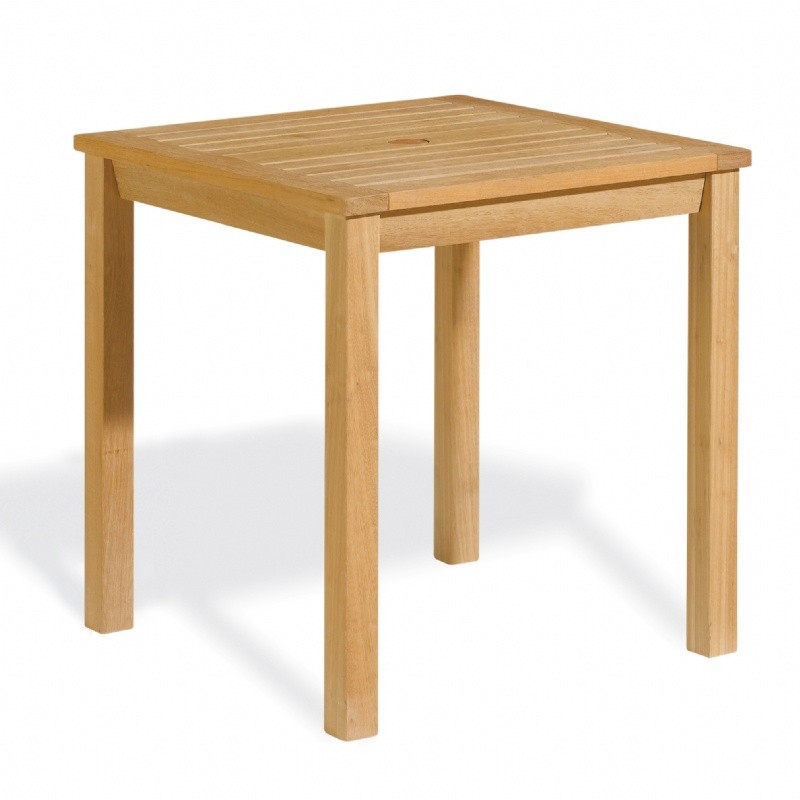Outdoor Furniture: Oxford Garden: Shorea Collection: Shorea Wood Square Outdoor Dining Table 28x28 inch