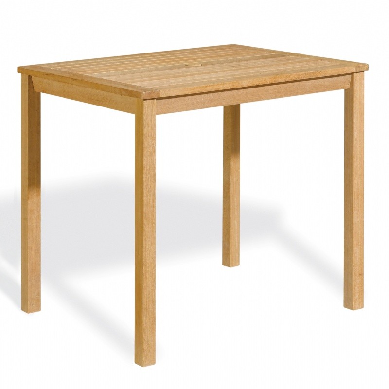 Outdoor Furniture: Rectangle Dining Tables: Shorea Wood Rectangle Counter Height Dining Table 31x40 inch
