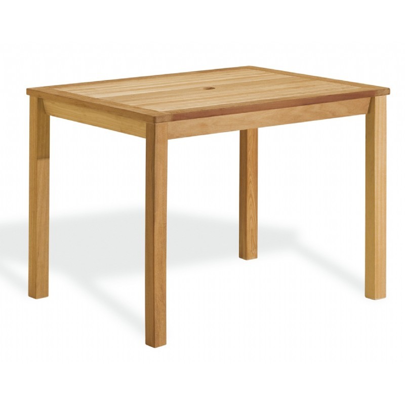 Outdoor Furniture: Rectangle Dining Tables: Shorea Wood Rectangle Outdoor Dining Table 40 inch