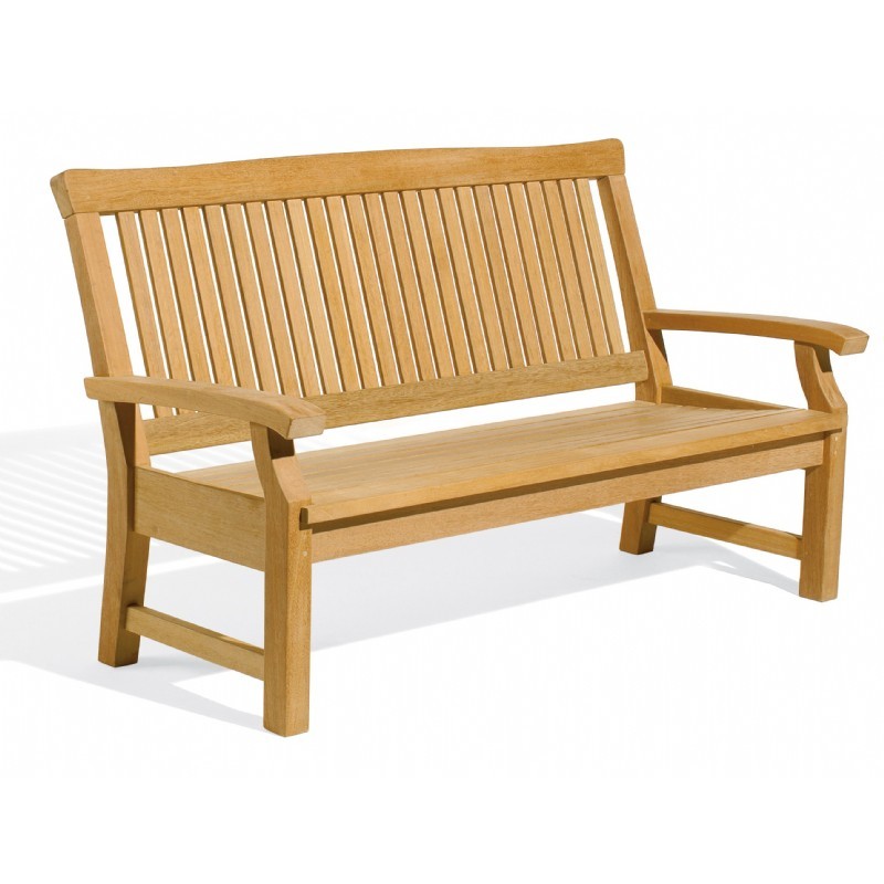 Outdoor Furniture: Oxford Garden: Shorea Collection: Shorea Wood Savoy Outdoor Bench 5 Feet