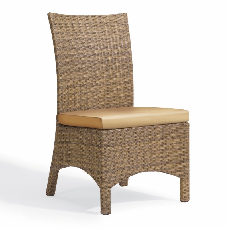 Outdoor Furniture: Oxford Garden: Shorea Collection: Torbay Outdoor Wicker Patio Side Chair