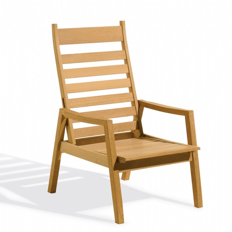 Shorea Wood Siena Outdoor Reclining Chair