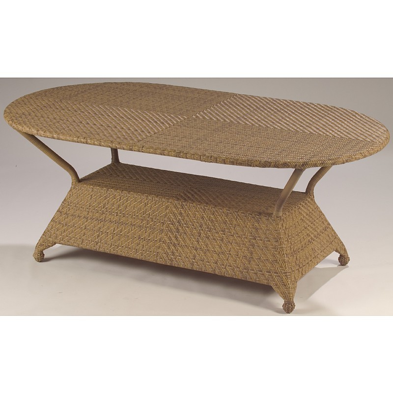Boca Outdoor Wicker Oval Dining Table 72 inch