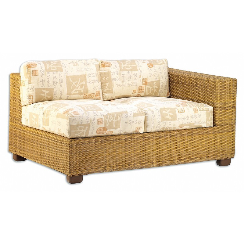 Outdoor Furniture: Sectionals: Montecito Outdoor Wicker Love Seat Sectional Left Arm