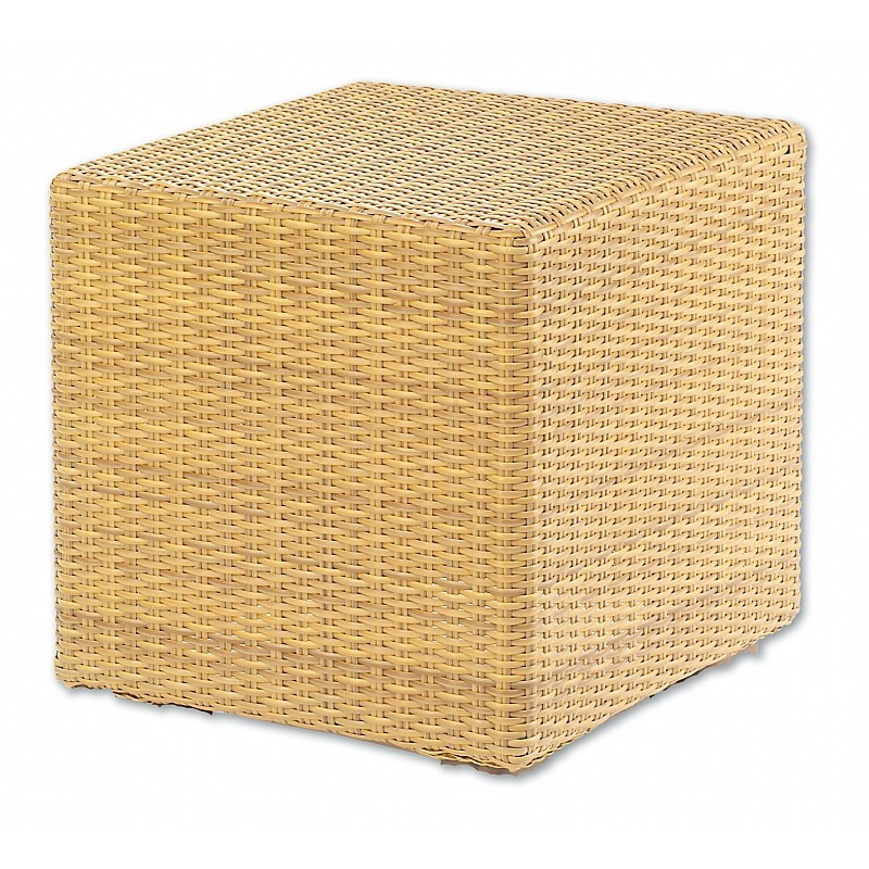 Montecito Outdoor Wicker Side Table 18 inch : Coffee Tables