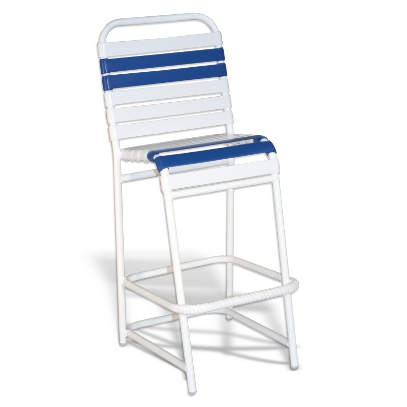 Strap Patio Bar High Chair White