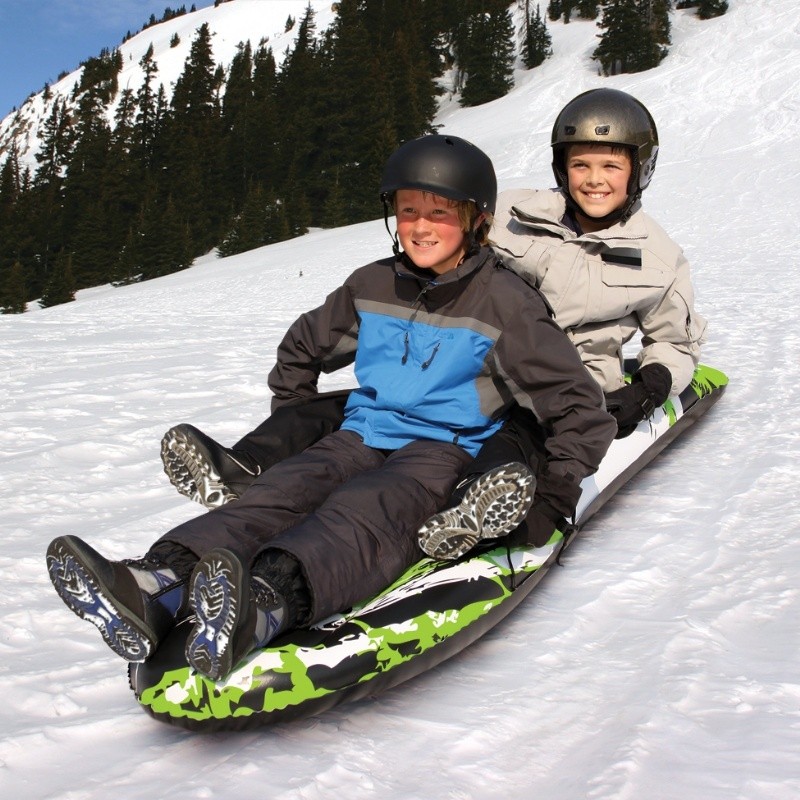 Pool & Beach: Inflatable Snow Sleds: Airhead Double Inflatable Snow Toboggan Tube
