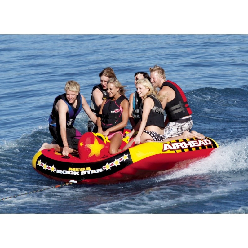 Pool & Beach: Towable Tubes: Mega Rockstar Six Rider Towable Tube