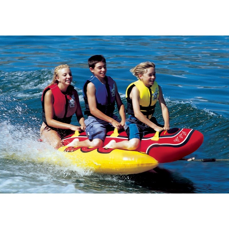 Pool & Beach: Towable Tubes: Hot Dog Triple Rider Towable Tube