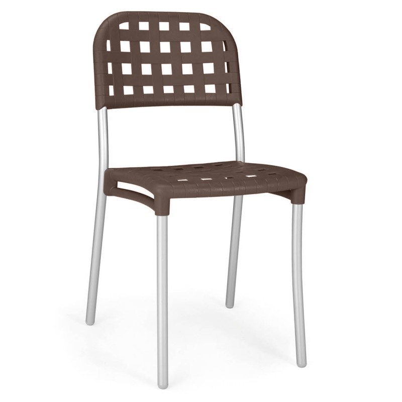 Aurora Outdoor Arm Chair with Espresso Seat