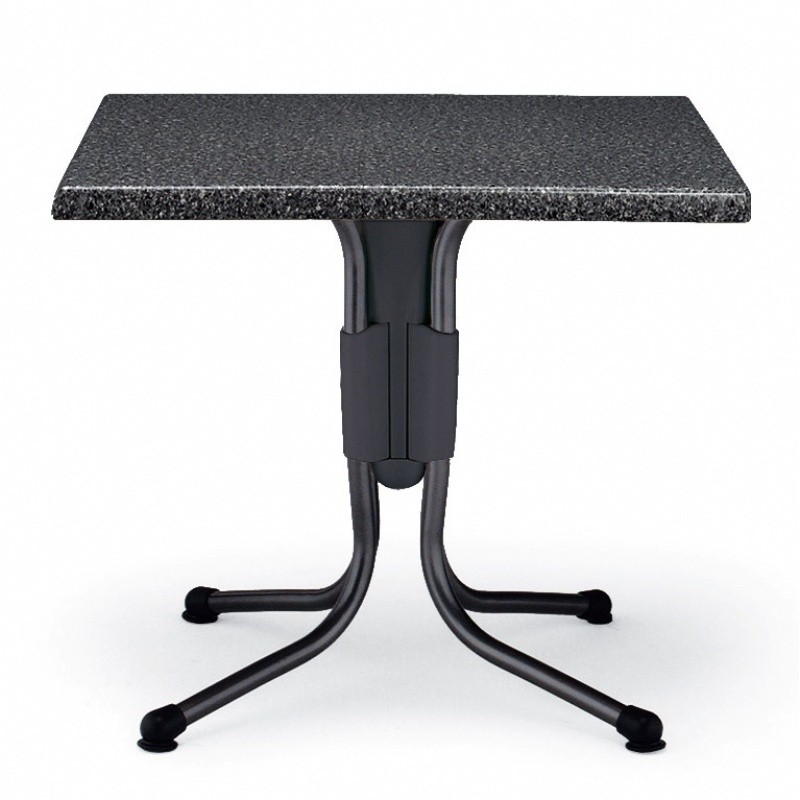 Polo Square Werzalit Top Folding Table Granito 31 inch