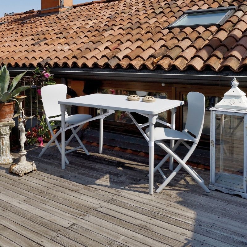 Outdoor Furniture: Nardi: Gardenia Collection: Zic Zac Classic Resin Folding Dining Set 3 Piece