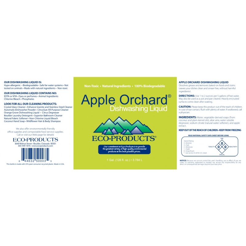 Eco Friendly Apple Orchard Dish Liquid 1 Gallon alternative photo #0