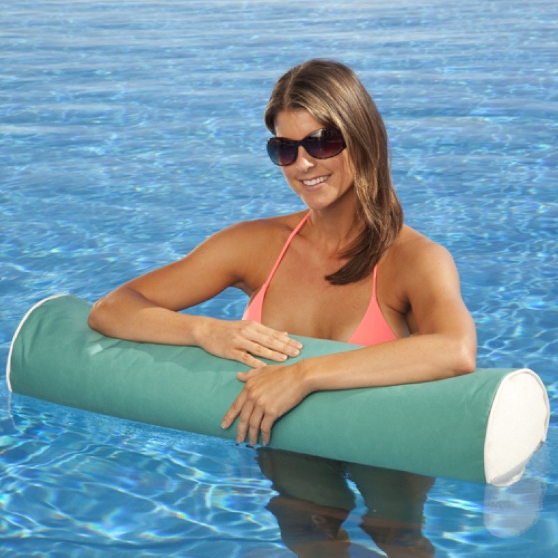 Pool & Beach: Pool Floats: Roll Pillow Floating Canvas Noodle