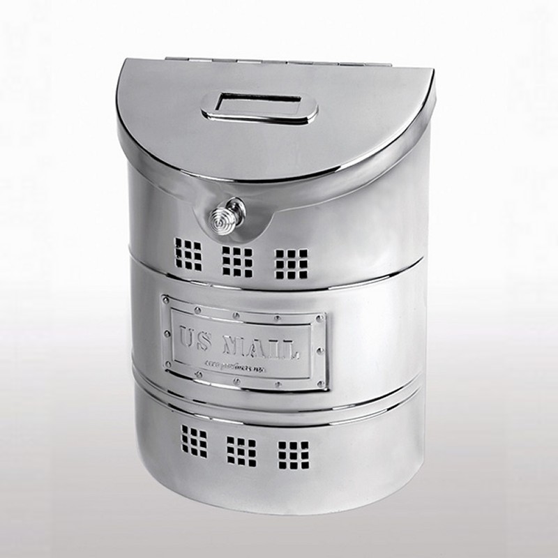 Small Steel Wall Mailbox w/ Steel Label