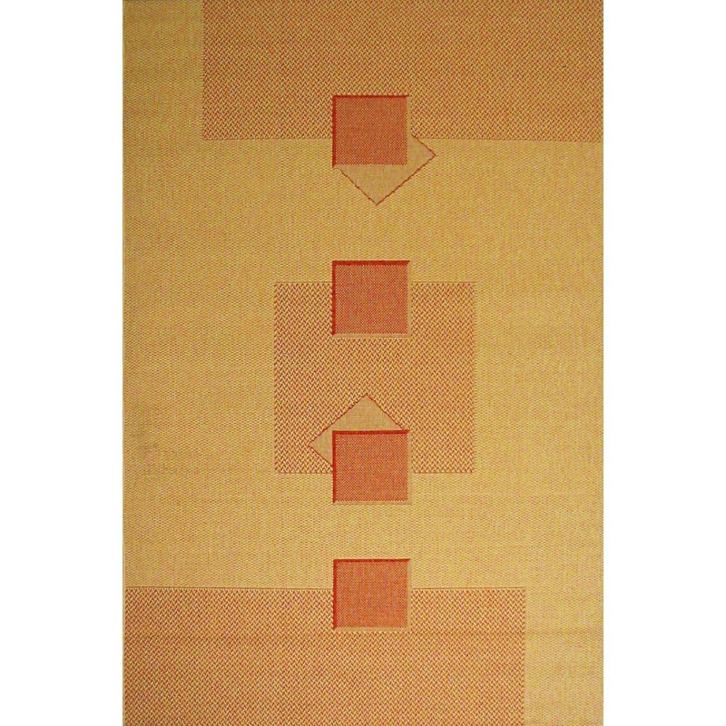 Modern 4 × 6 Outdoor Rug Cream-Terra alternative photo #0
