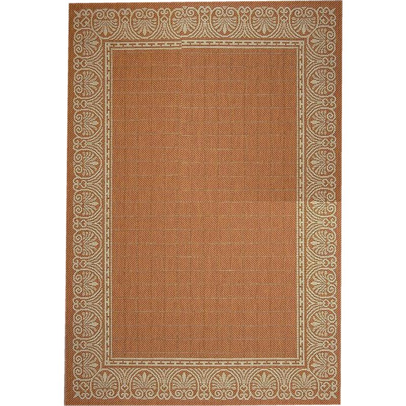 Traditional 8&rsquo; &times; 10&rsquo; Outdoor Rug Terra-Cream