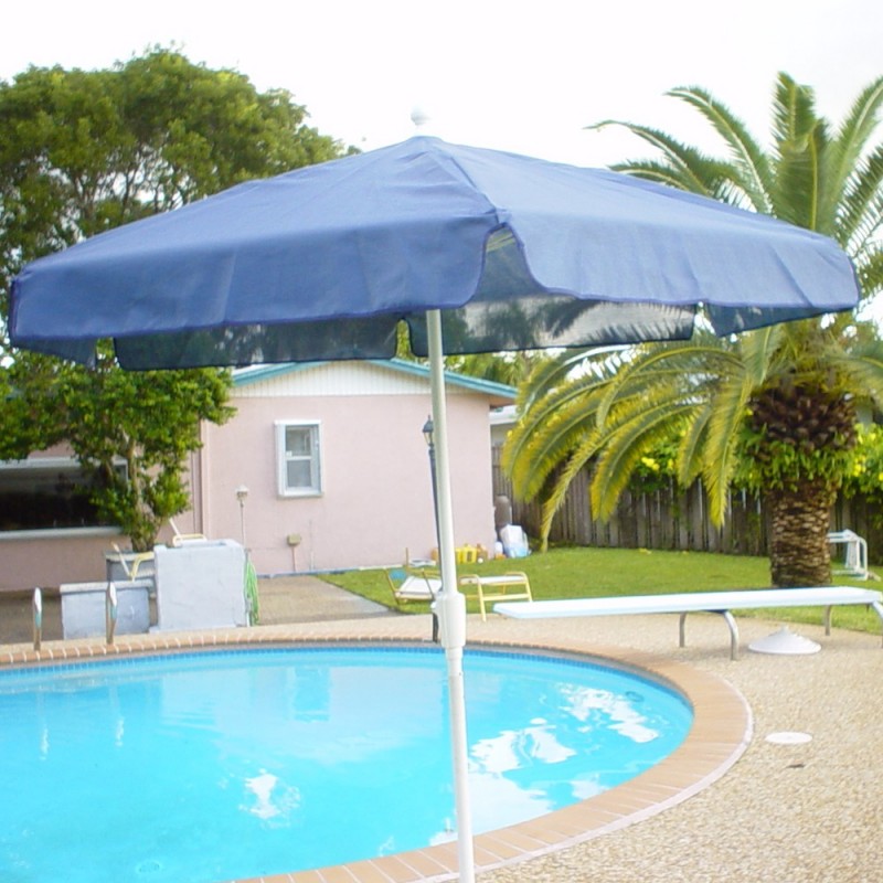 Garden Umbrella 7.5' White Pole