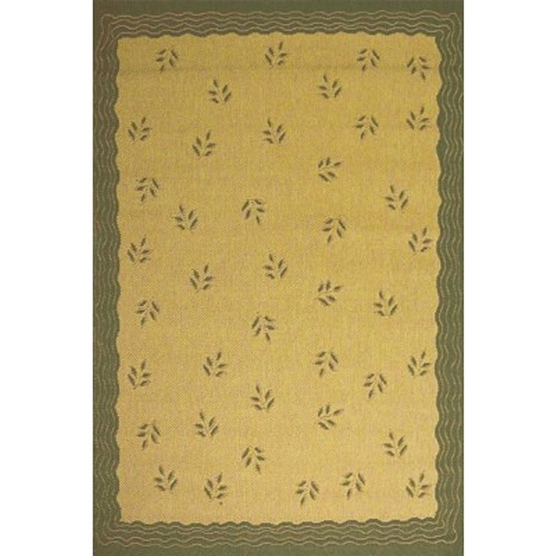 Modern Floral 5' × 8' Outdoor Rug Cream-Brown Modern Floral 5' × 8' Outdoor Rug Cream-Brown