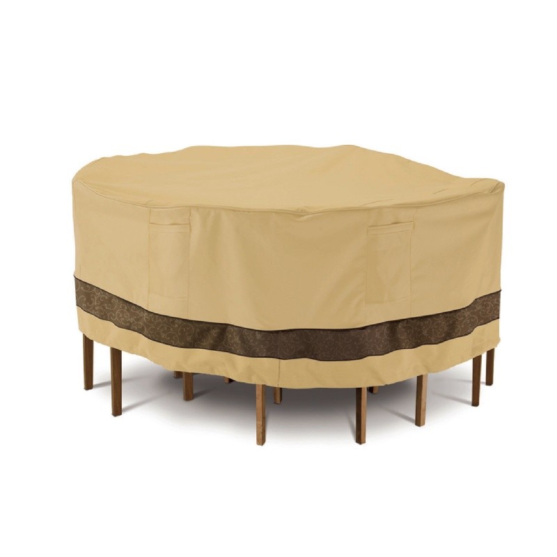 What's hot on patio furniture covers products: Patio Furniture Set Covers: Veranda Elite Patio Large Round Table and Chair Set Cover 94"D