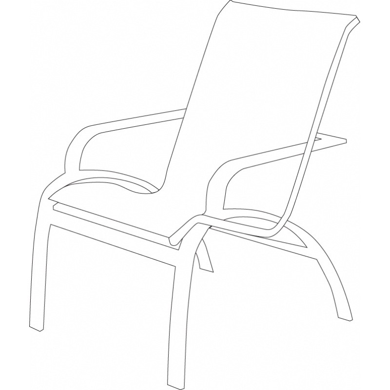 Terrazzo Patio High Back Chair Cover alternative photo #0