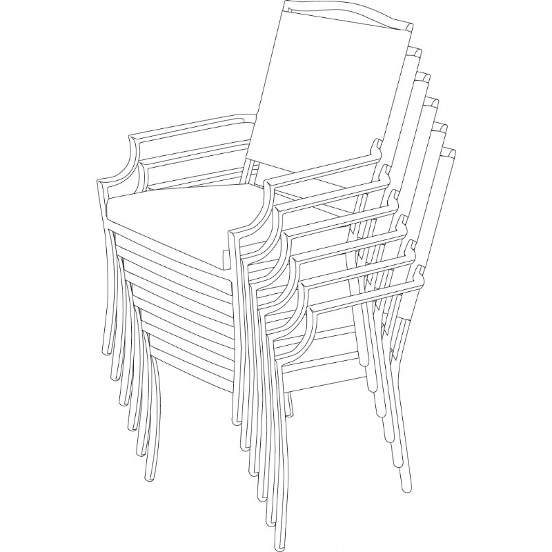 Terrazzo Stackable Patio Chairs Cover alternative photo #0