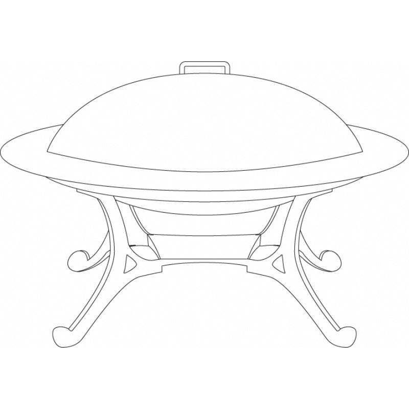Terrazzo Fire Pit Cover 44"D alternative photo #0