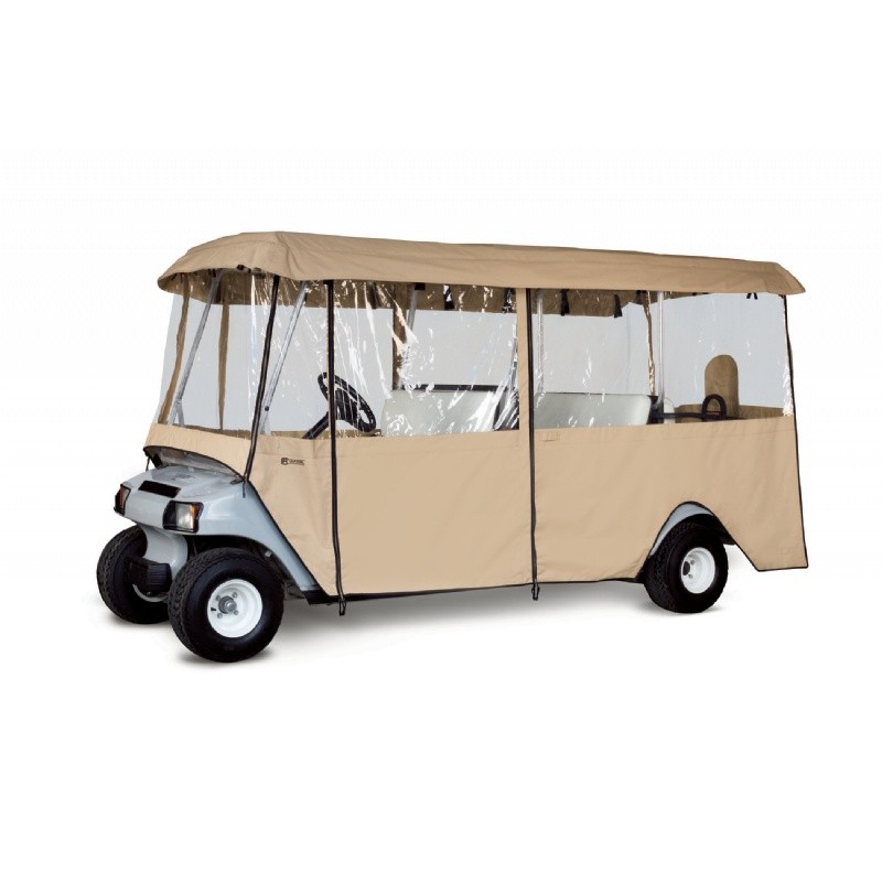 Deluxe 6-Passenger Golf Car Enclosure : Golf Car Covers