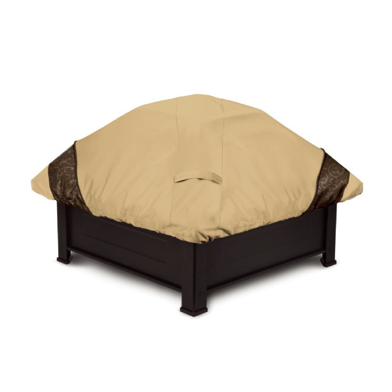 Patio Furniture Covers: Patio Grill Covers: Veranda Elite Square Fire Pit Cover