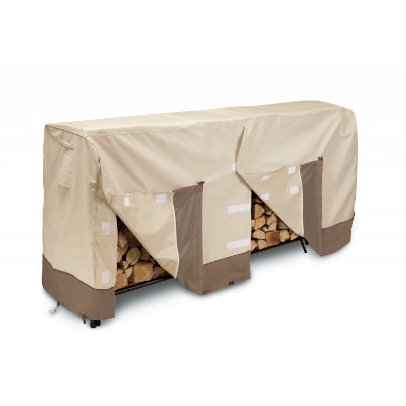 Patio Furniture Covers: Patio Grill Covers: Veranda Large Log Rack Cover 8 Feet