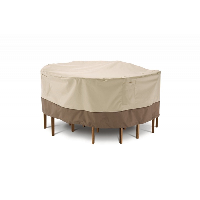 Patio Furniture Covers: Patio Furniture Set Covers: Veranda Patio Large Round Table and Chair Set Cover 94"D