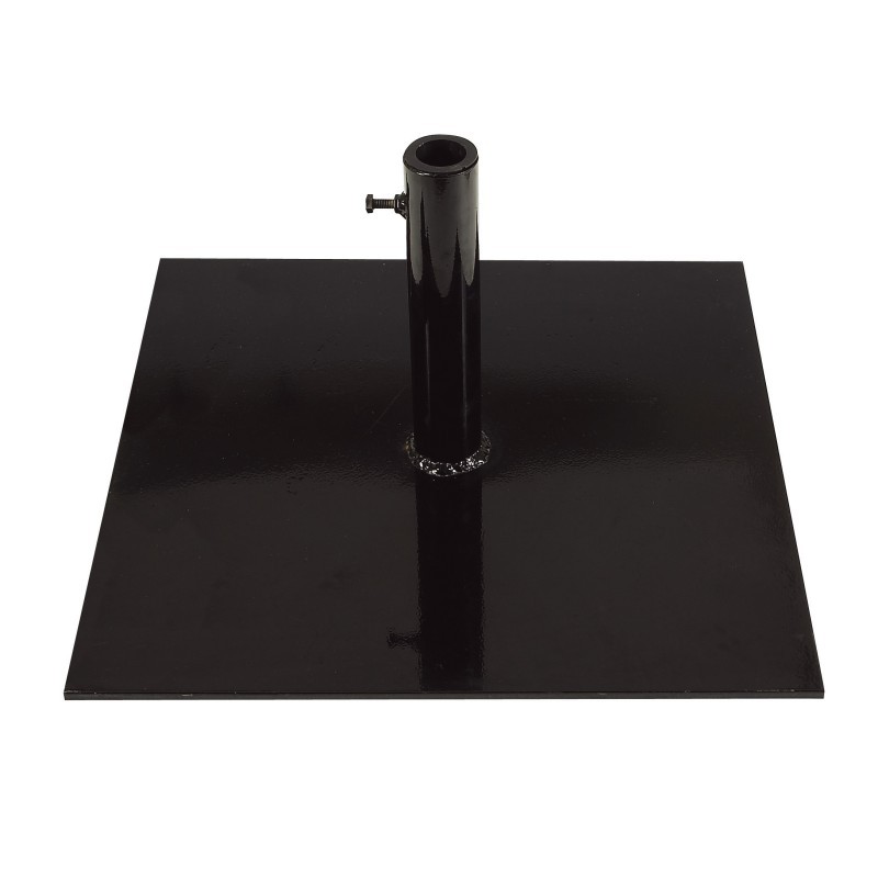 Steel Square Base Black 78 lbs.