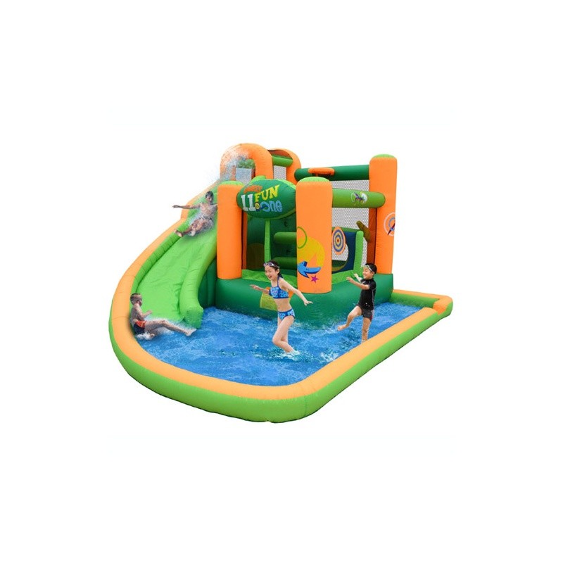 Pool & Beach: Water Slides: Endless Fun Inflatable Bounce House Water Slide Park