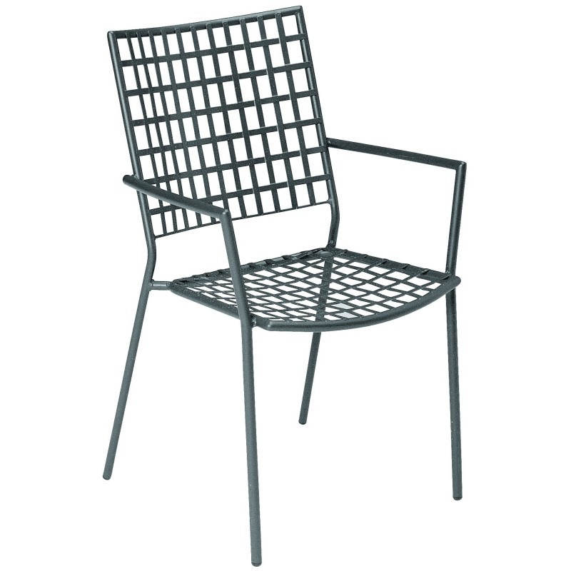 Veranda Steel Outdoor Dining Arm Chair