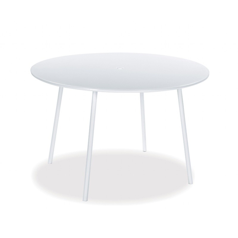 Onda Metal Round Outdoor Dining Table 47 inch