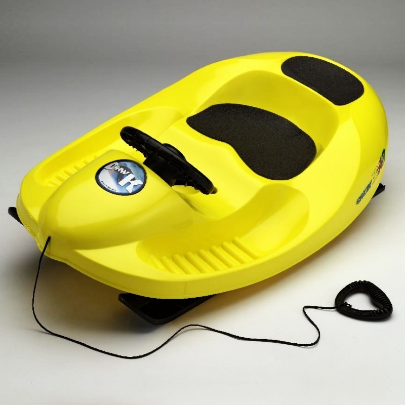 Pool & Beach: Snow Sleds: Snow Car Plastic Snow Sled Yellow