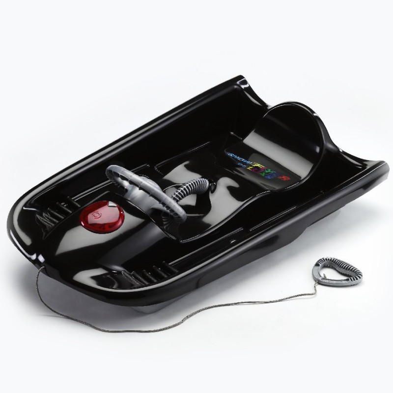 Pool & Beach: Snow Sleds: Snow Flyer Deluxe Plastic Snow Sled Black
