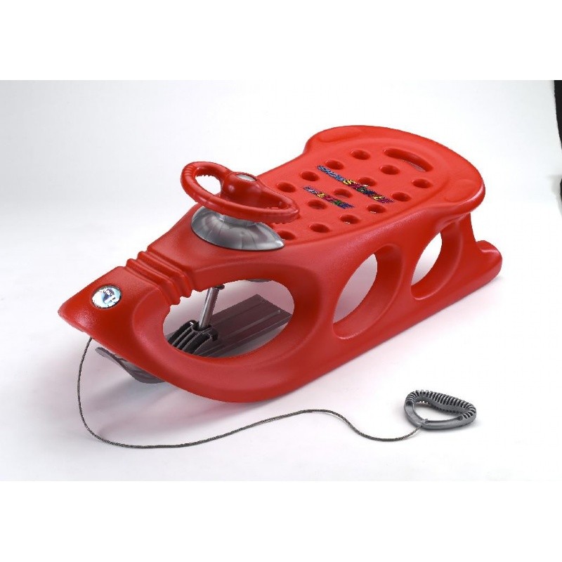 Pool & Beach: Snow Sleds: Snow Shuttle Deluxe Plastic Snow Sled Red