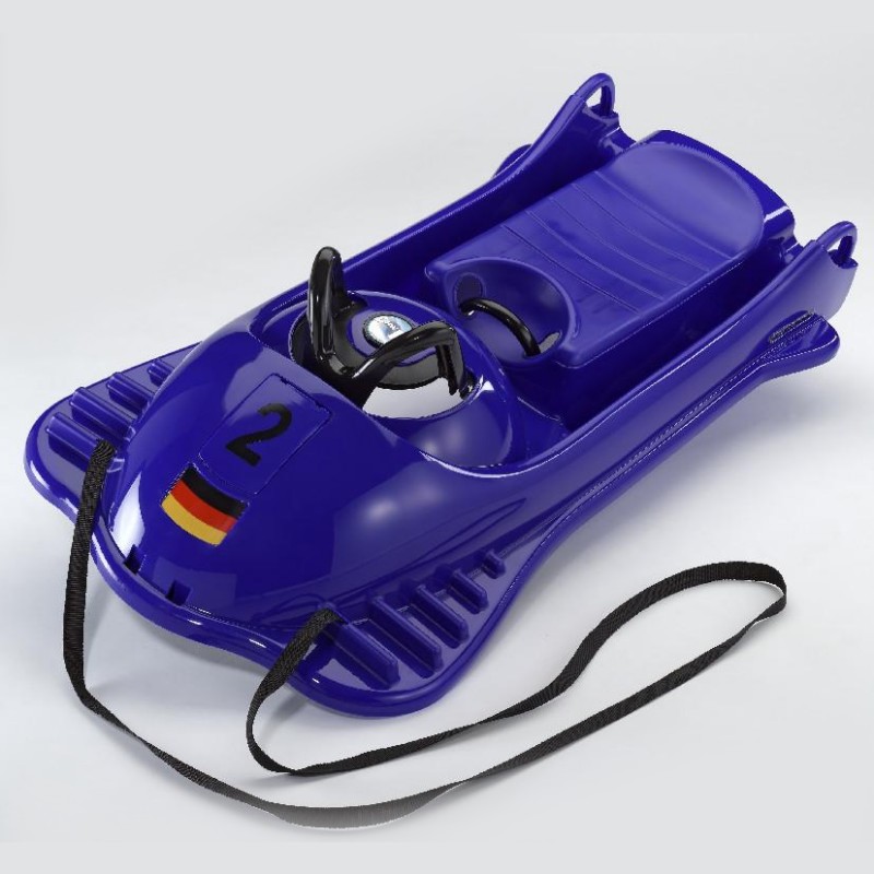 Pool & Beach: Snow Sleds: Snow Racer Plastic Snow Sled Blue