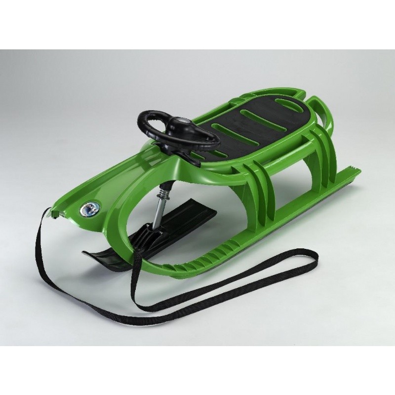 Pool & Beach: Snow Sleds: Snow Tiger Deluxe Plastic Snow Sled Green
