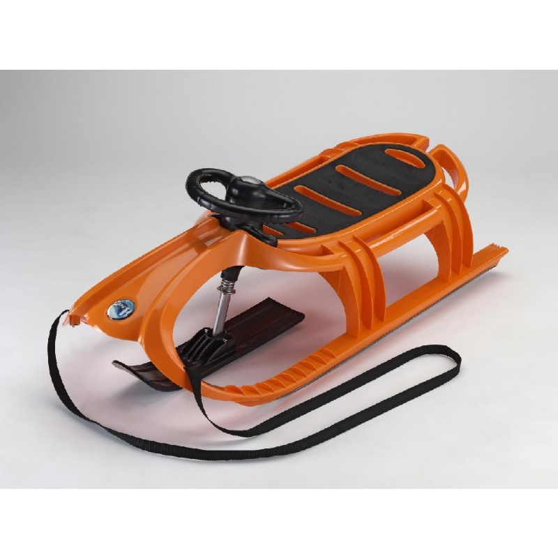 Pool & Beach: Snow Sleds: Snow Tiger Deluxe Plastic Snow Sled Orange